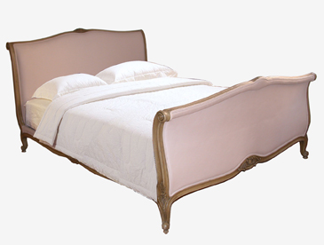 French Louis XV style sleigh bed 
