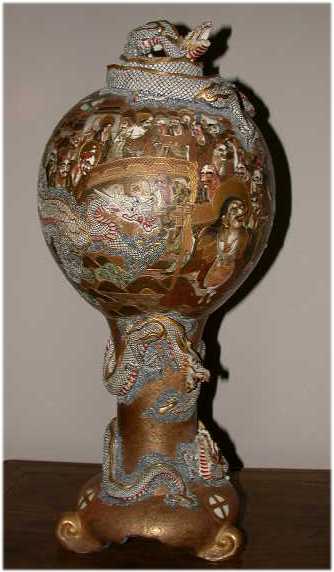 Satsuma vase - Oriental antiques - Sydney , Australia